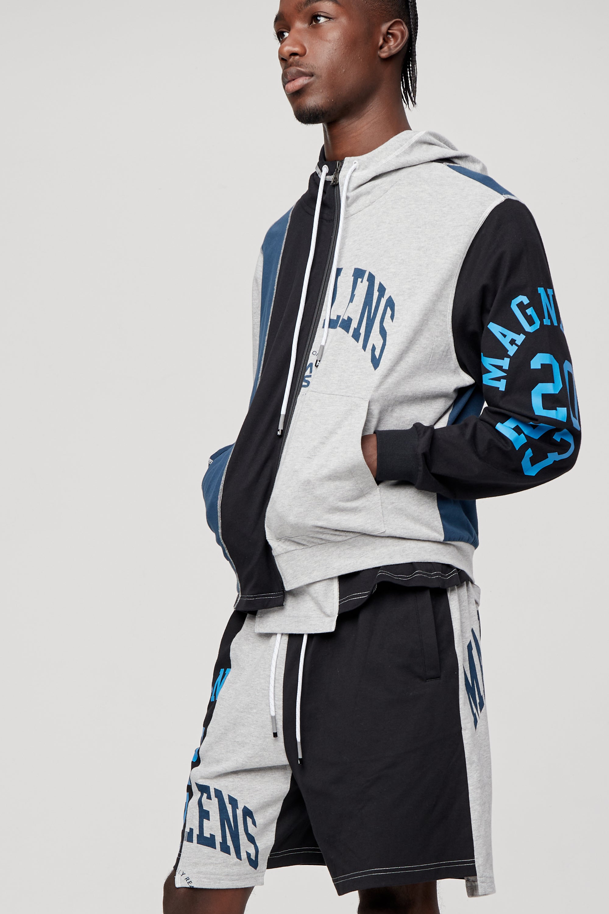Cabora Spliced Zip-Up Hoodie