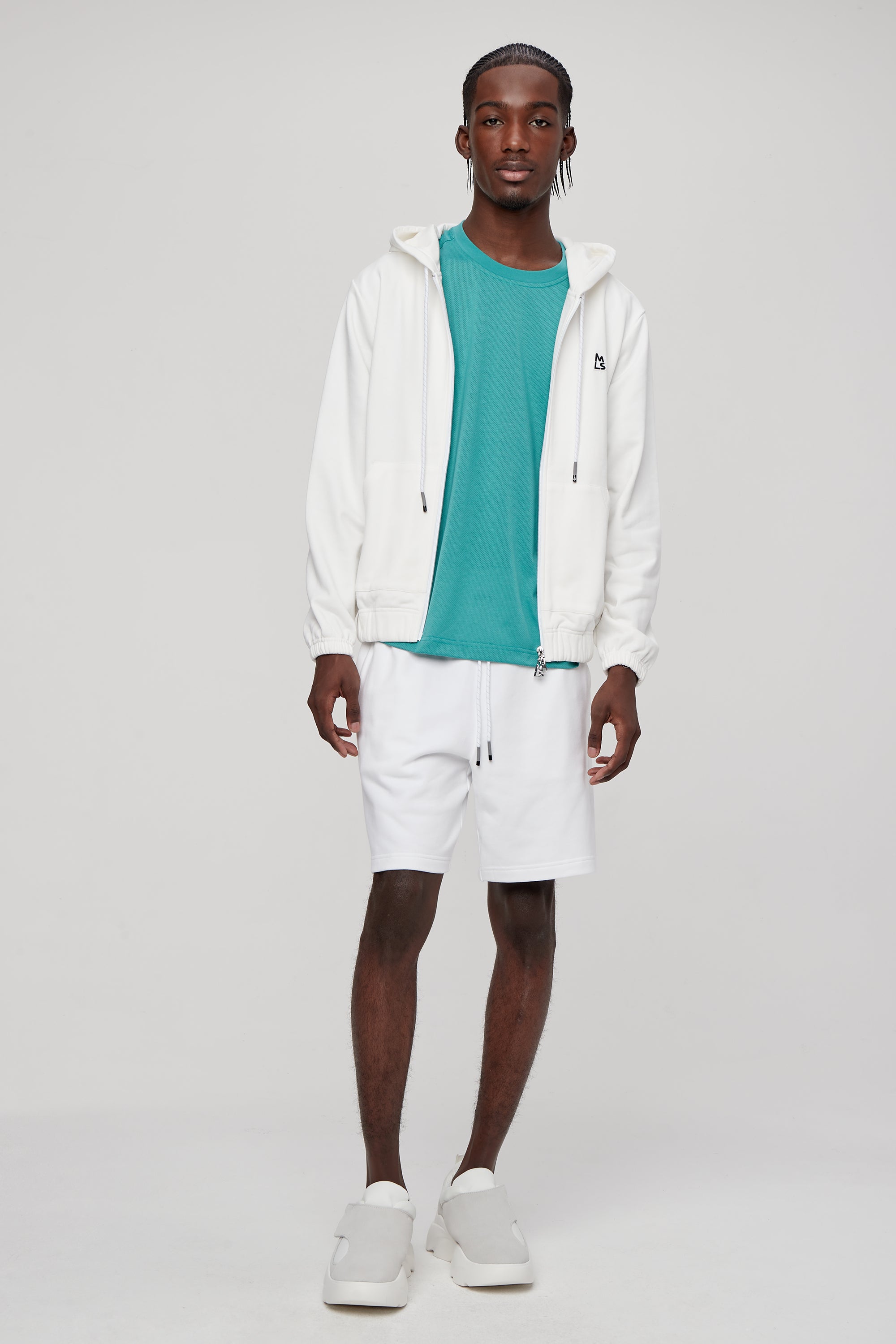 Essential Banded Zip-Up Hoodie