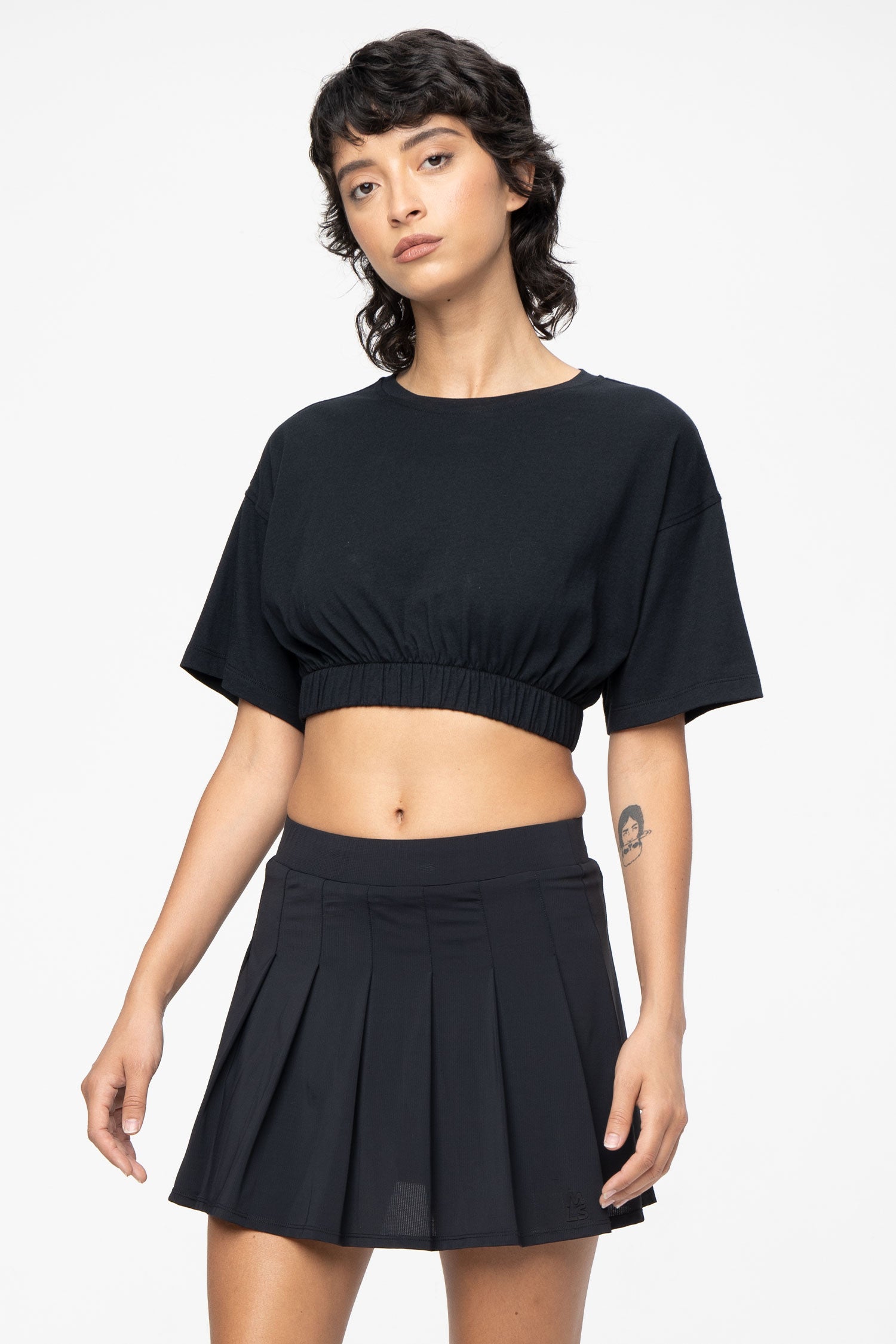 Match Point Open Back Crop T-Shirt