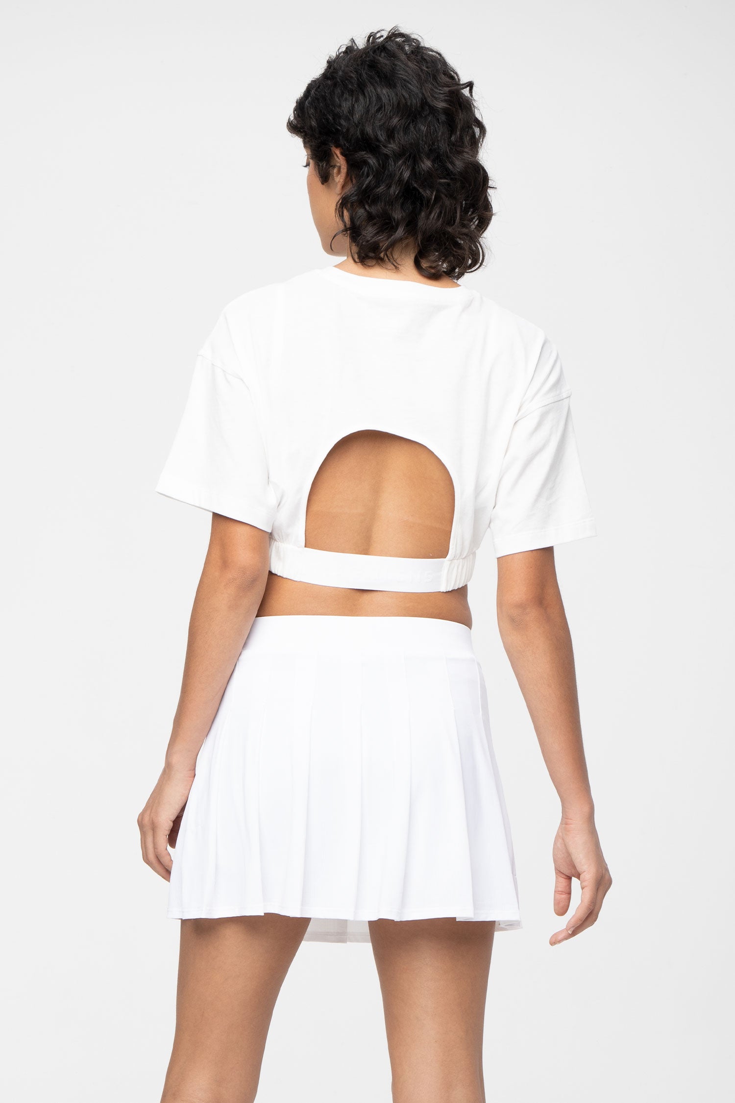 Match Point Open Back Crop T-Shirt