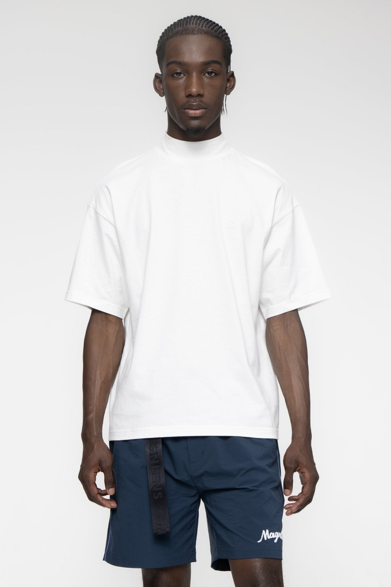 Church Mock Neck Boxy Tee - Magnlens