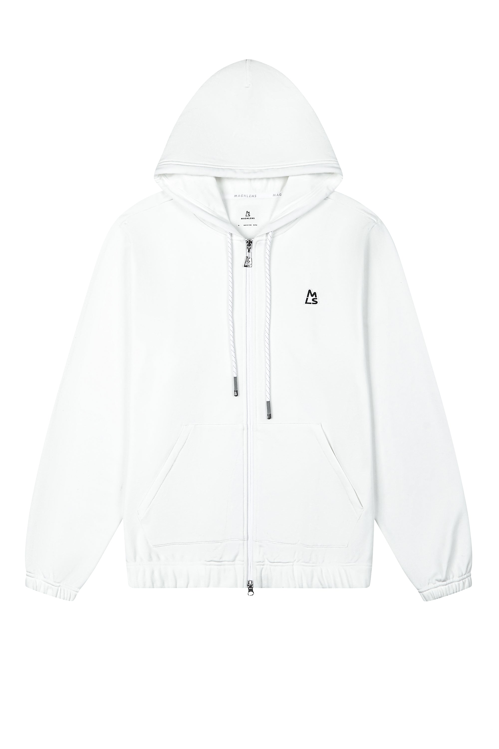 Essential Banded Zip-Up Hoodie