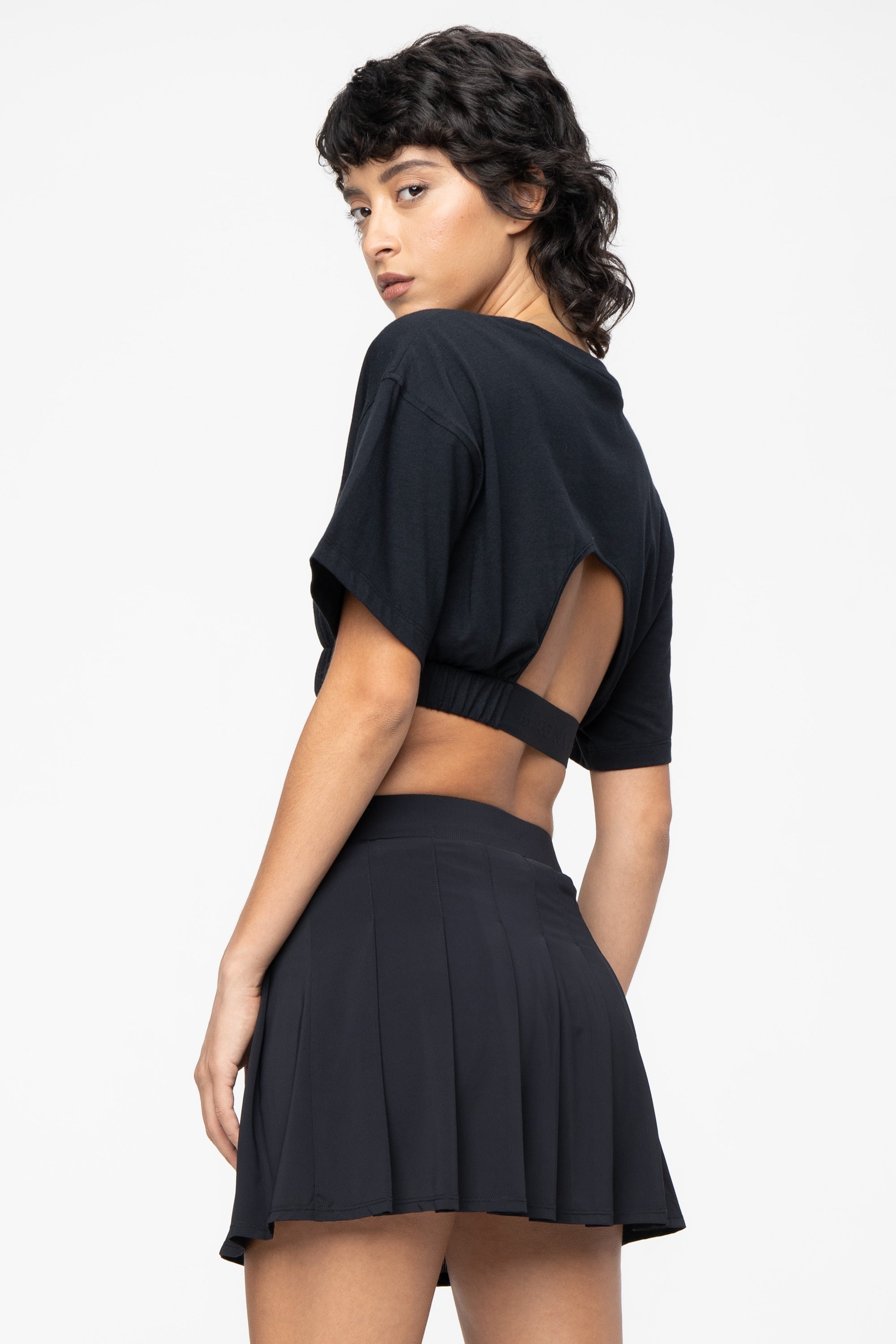Match Point Open Back Crop T-Shirt