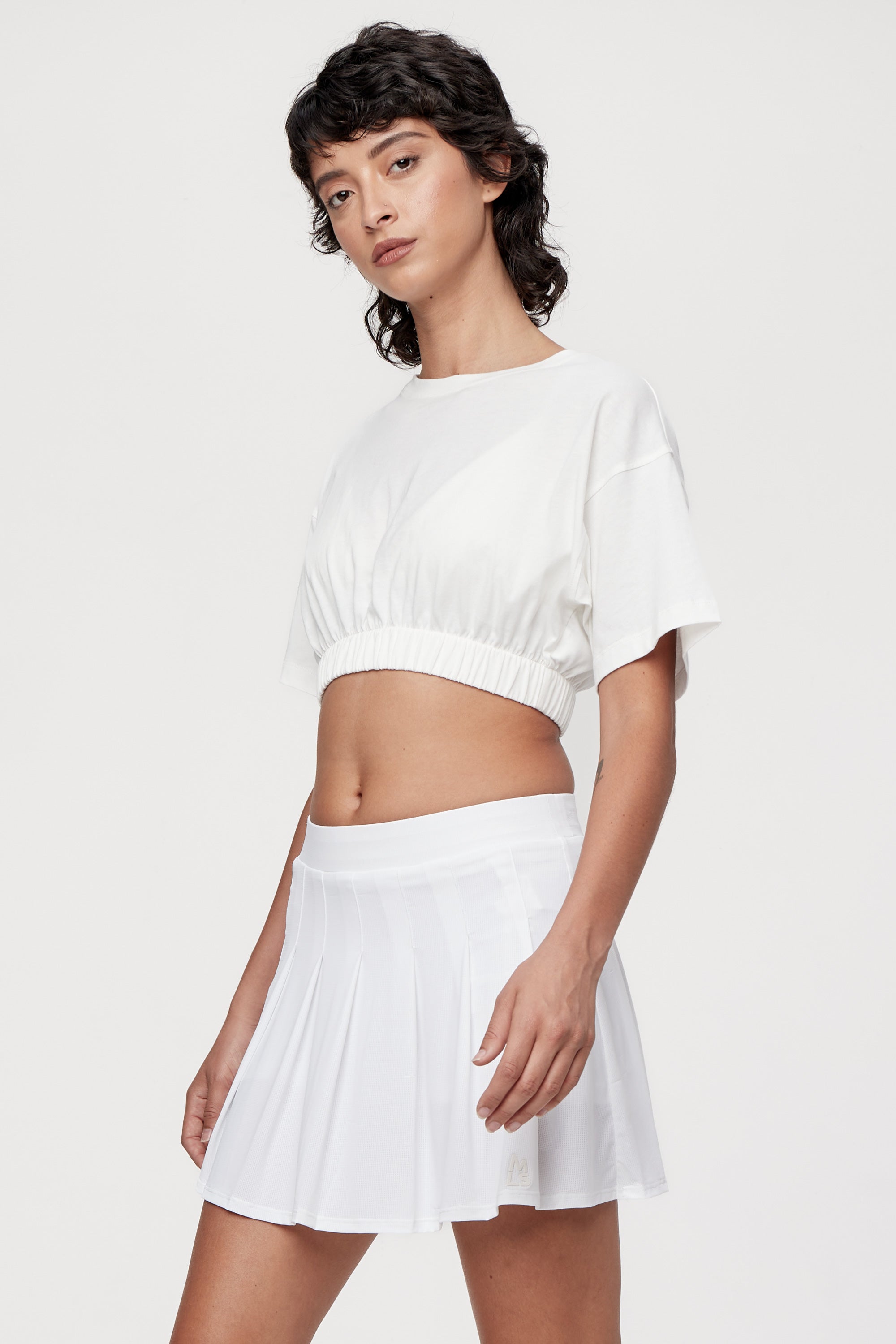 Match Point Open Back Crop T-Shirt