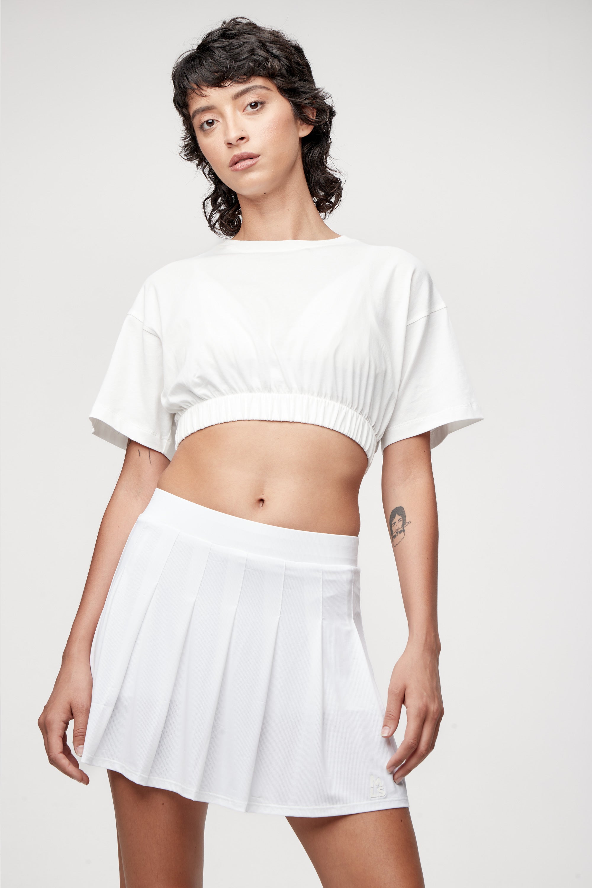 Match Point Open Back Crop T-Shirt