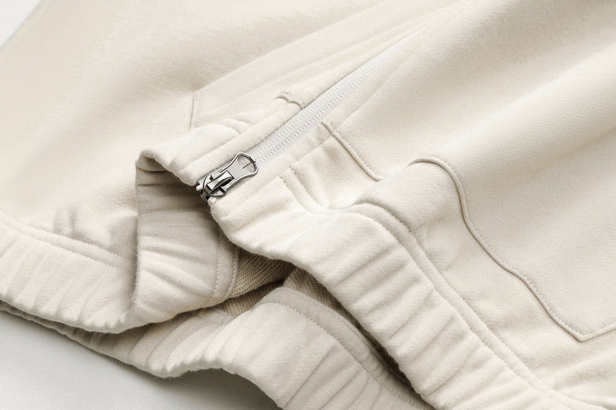 Essential Banded Zip-Up Hoodie - Magnlens