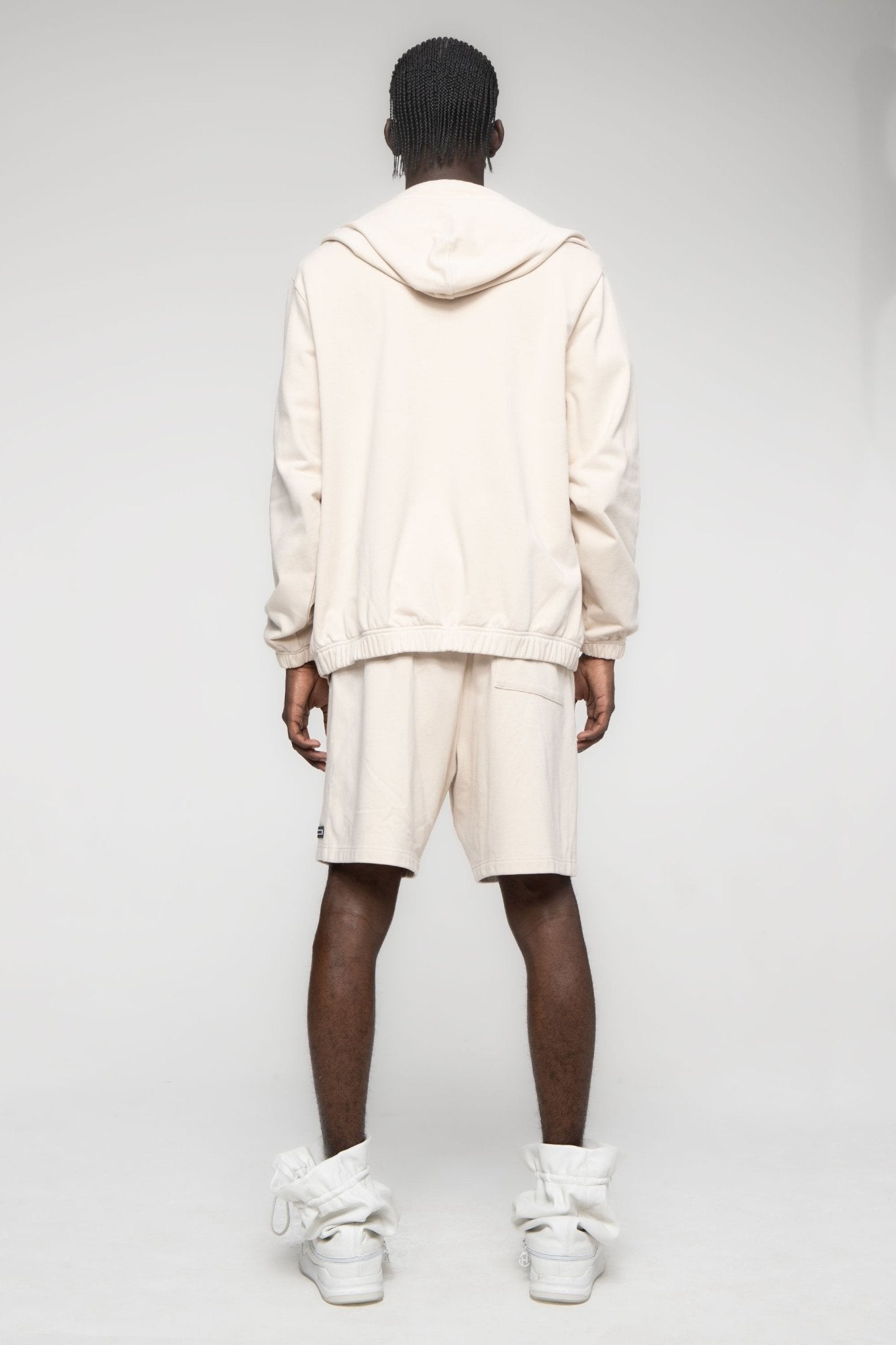 Essential Banded Zip-Up Hoodie - Magnlens