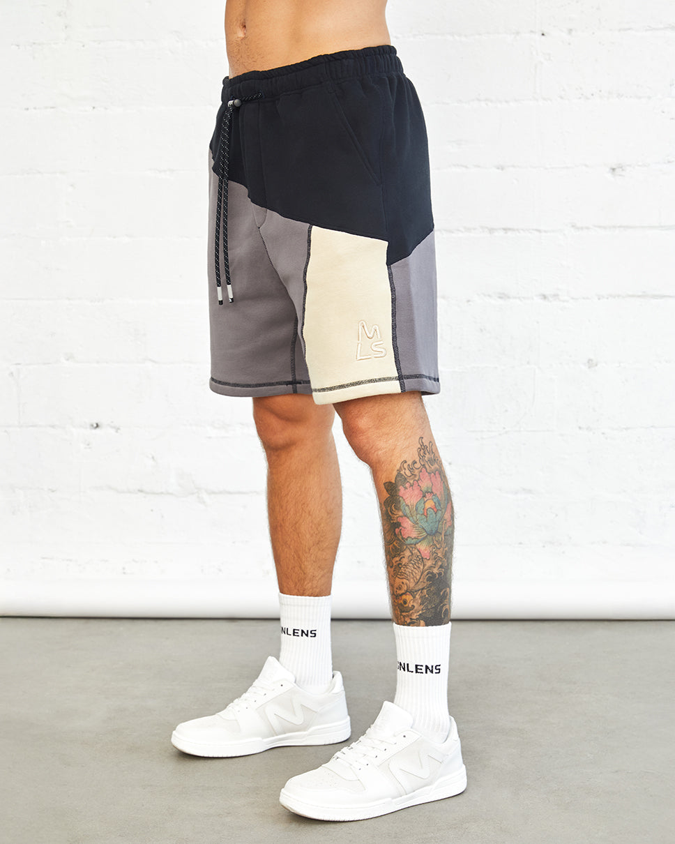 Patchwork Watts 7" Sweat Shorts