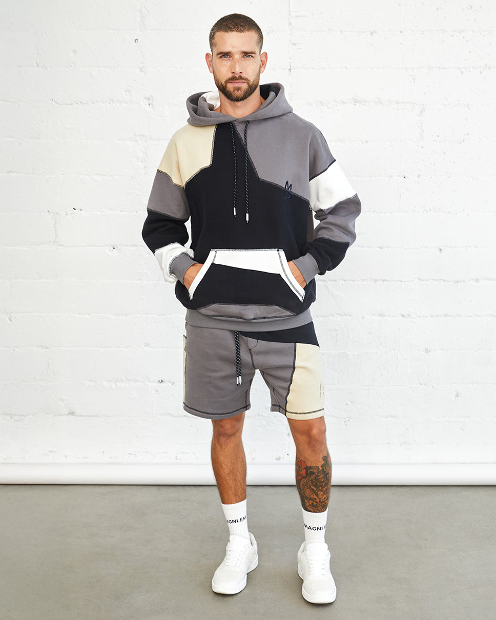 Patchwork Watts 7" Sweat Shorts