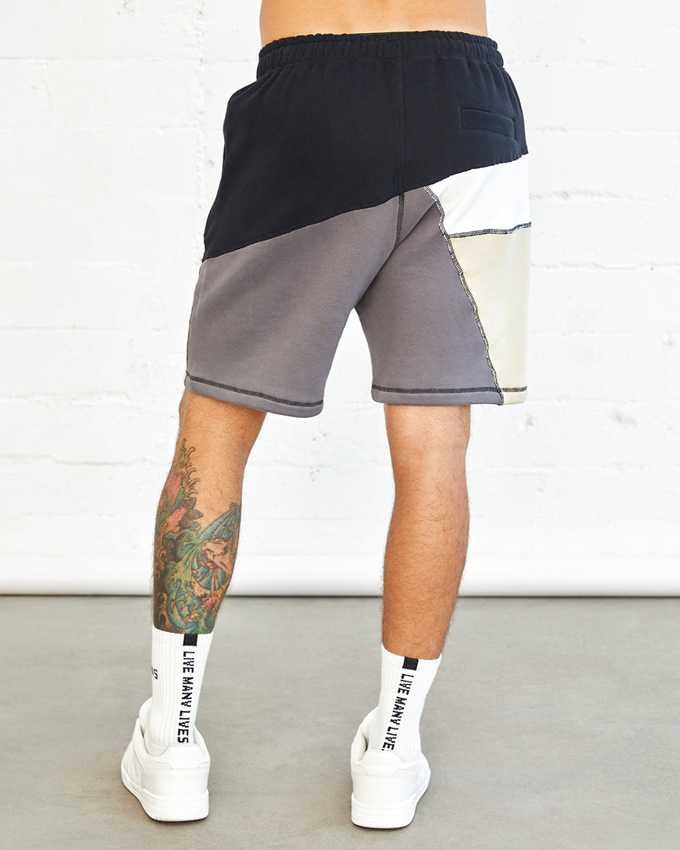 Patchwork Watts 7" Sweat Shorts