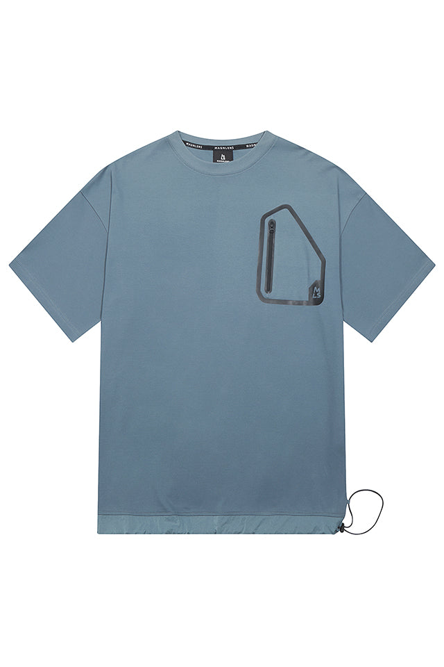 Nacreous Mixed Media Pocket Tee