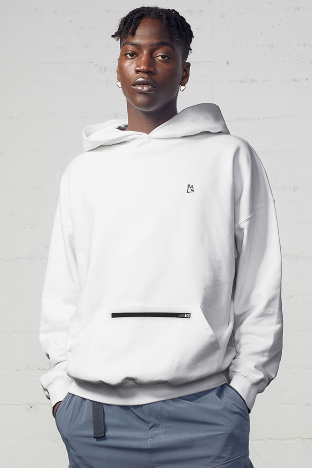 Essentials white 2025 pullover hoodie