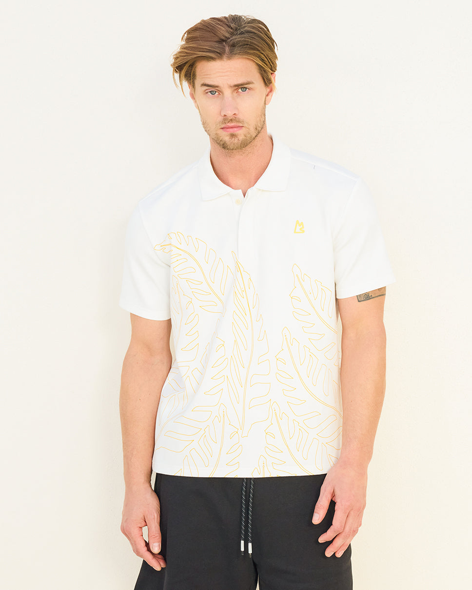 Edinburgh Palm Fitted Polo
