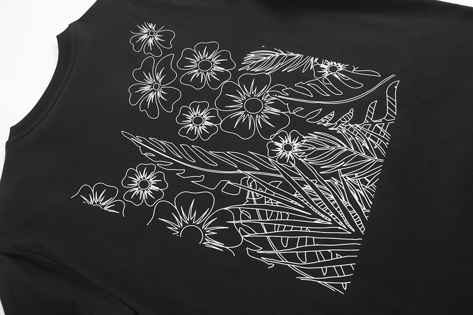 Floral Outline Regular Fit Tee