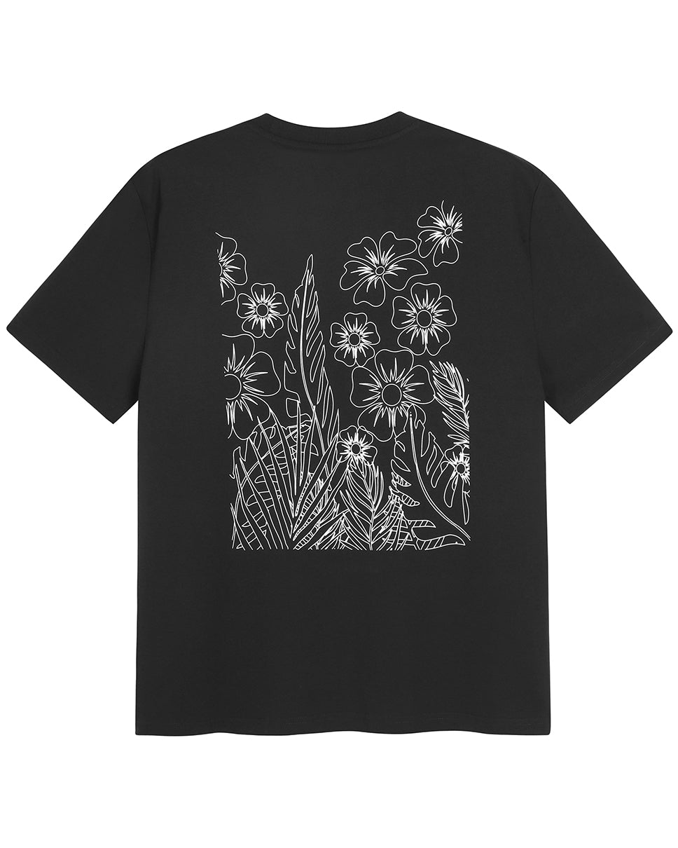 Floral Outline Regular Fit Tee