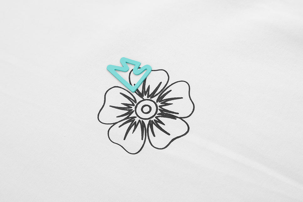 Floral Outline Regular Fit Tee