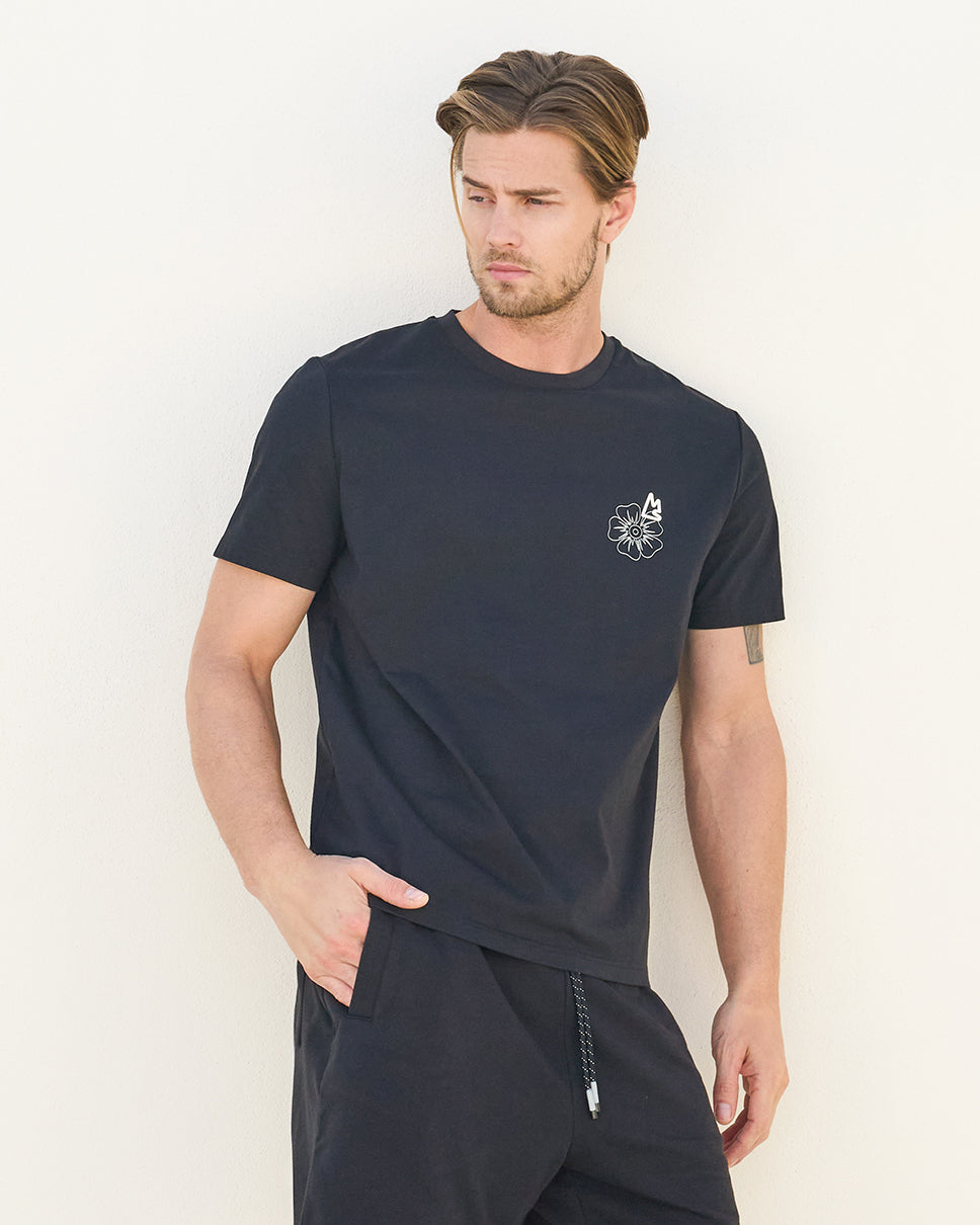 Floral Outline Regular Fit Tee