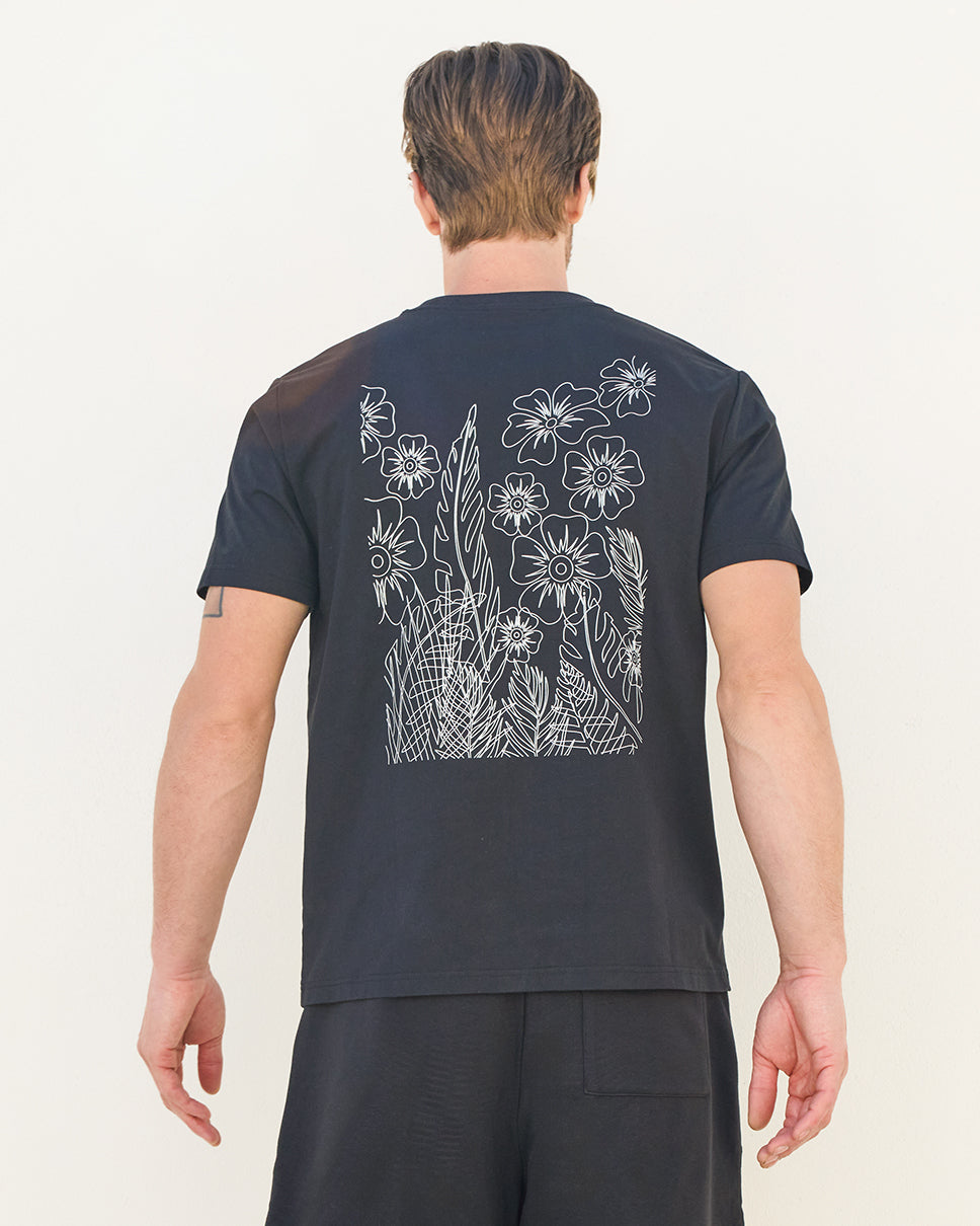 Floral Outline Regular Fit Tee