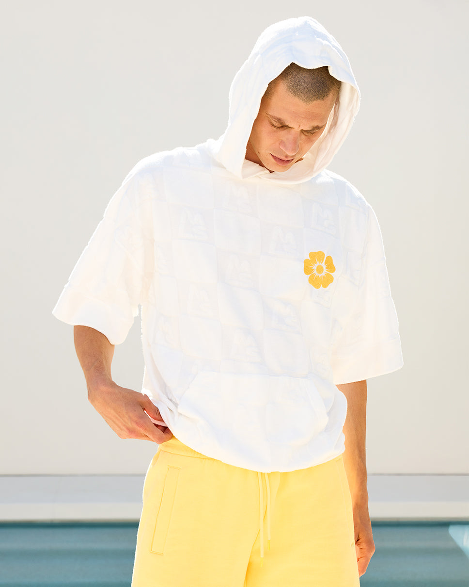 Bloom Toweling Short Sleeve Hoodie