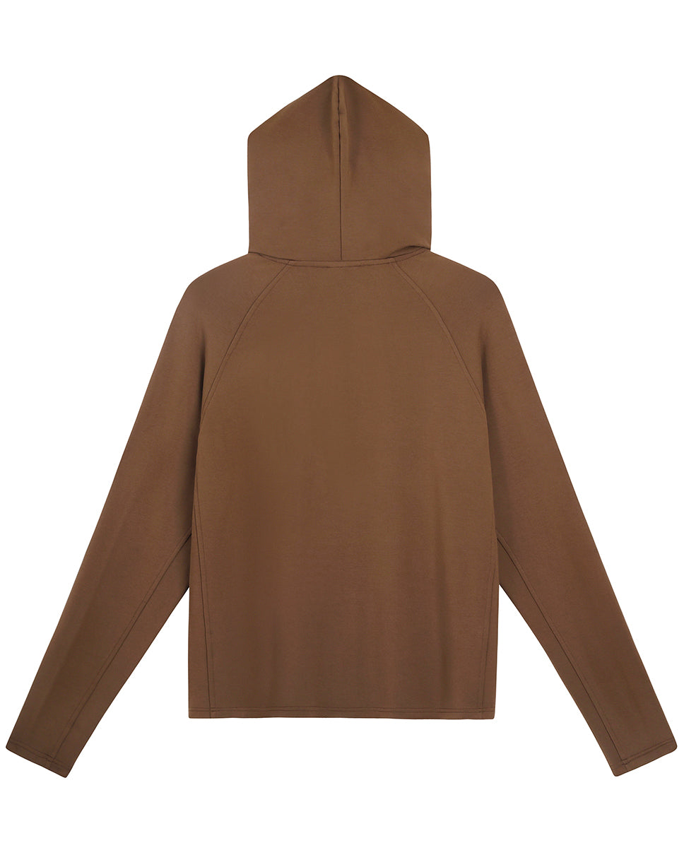 Linford Modal Zip Pullover Hoodie