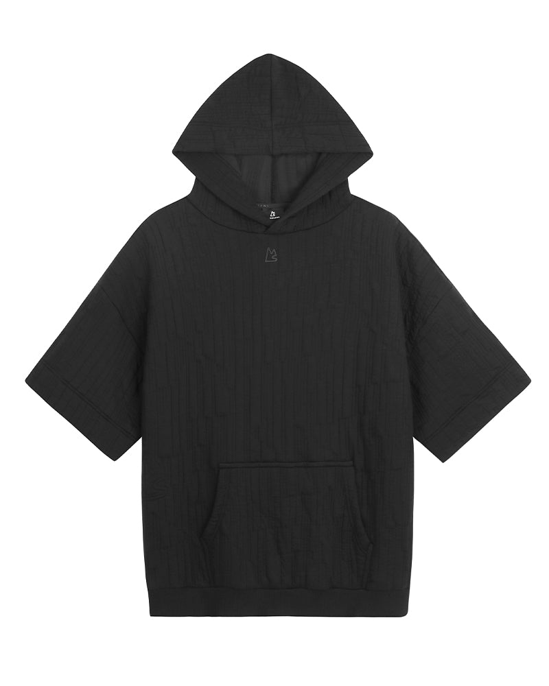 Optic Jacquard Short Sleeve Hoodie