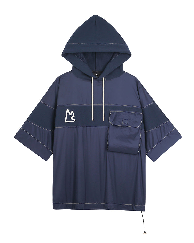 Windbreaker Short Sleeve Hoodie