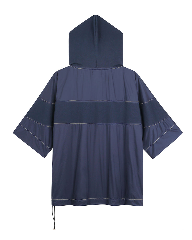 Windbreaker Short Sleeve Hoodie