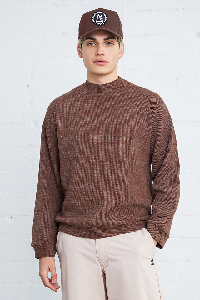 Howlite Mock-Neck Sweatshirt