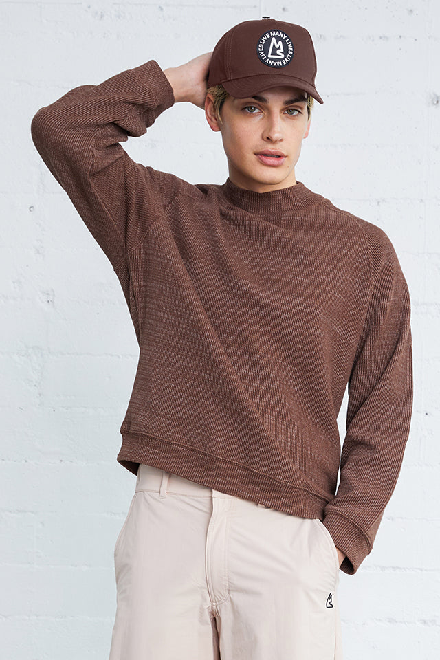 Howlite Mock-Neck Sweatshirt