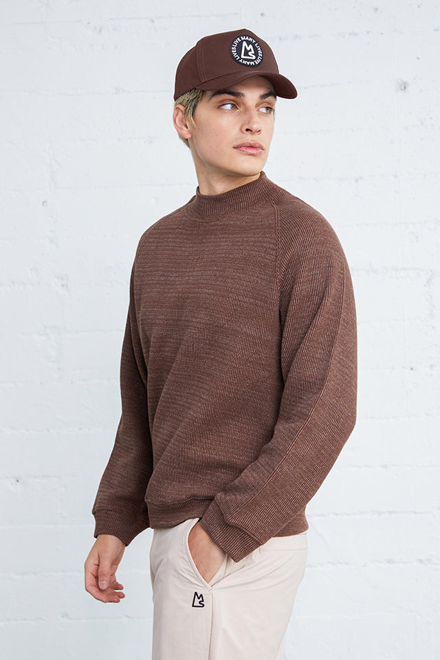 Howlite Mock-Neck Sweatshirt