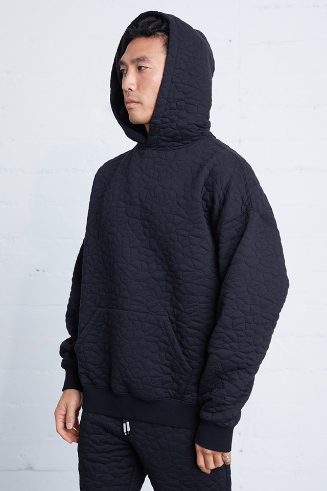 Rock Quilted Hoodie