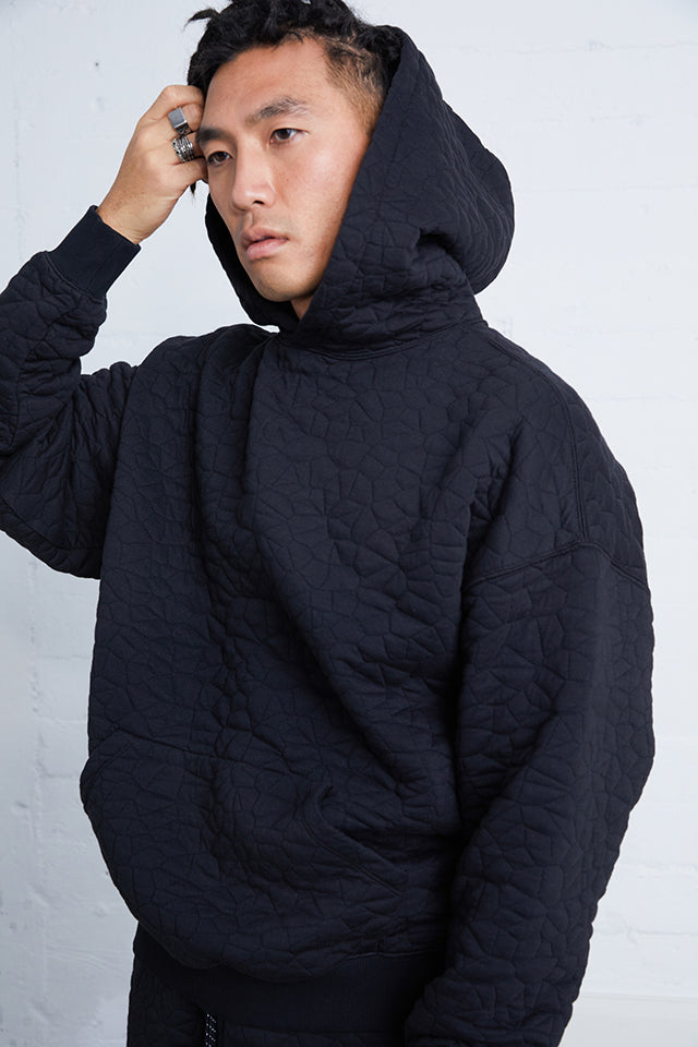 Rock Quilted Hoodie