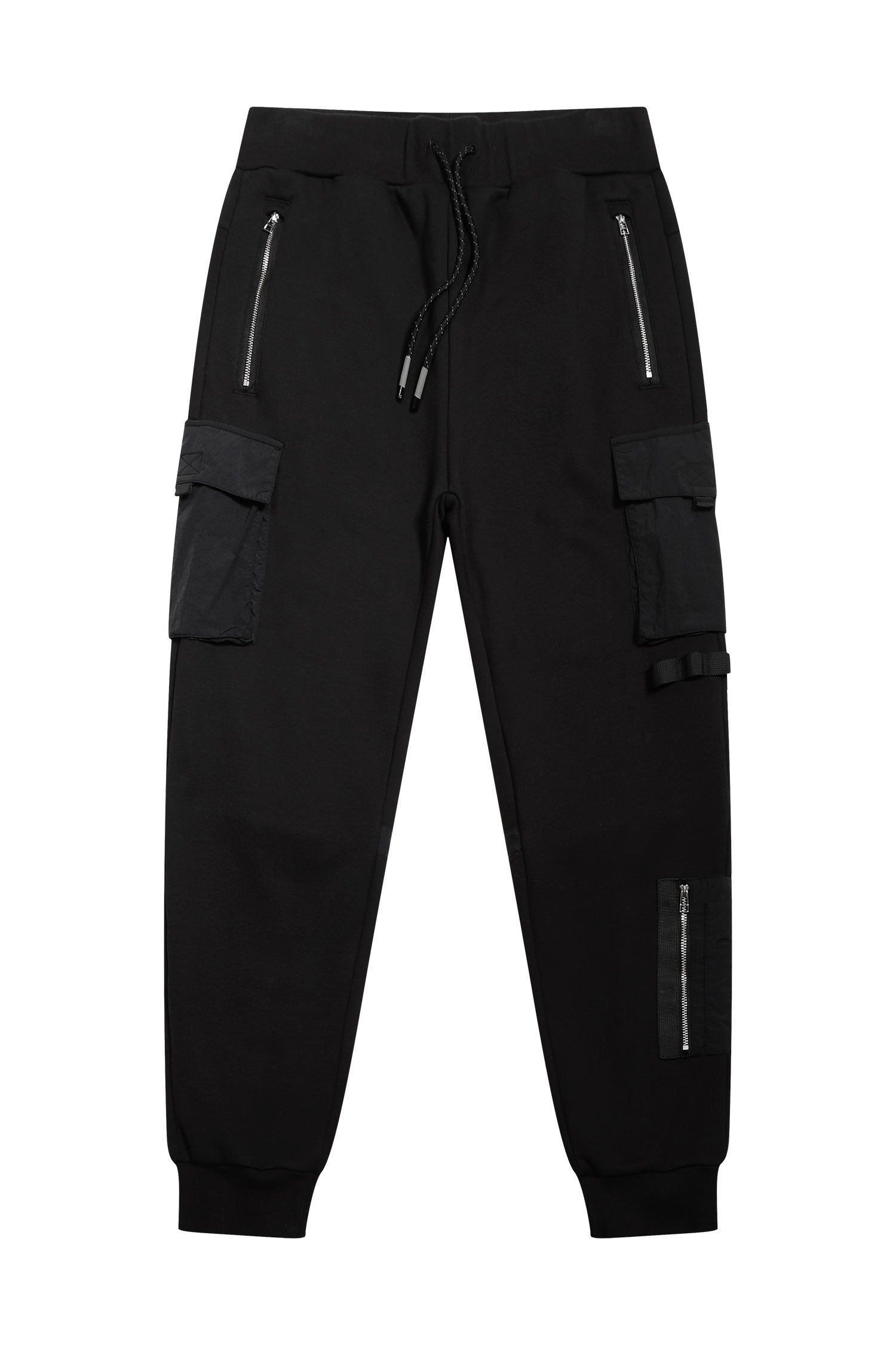 Fashion (D10 Black)Oversized Men Cargo Pants Streetwear Black Mens