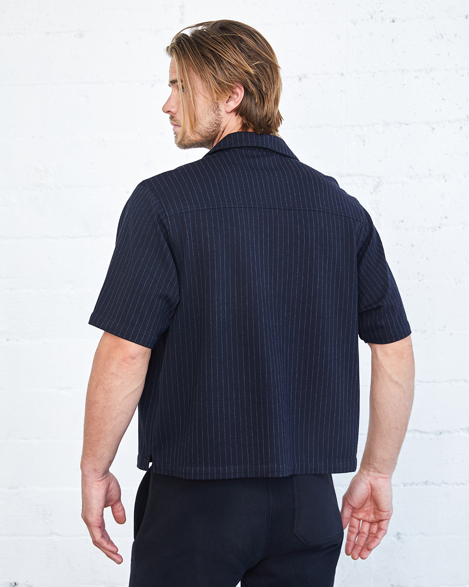 Cantor Pinstripe Button Down