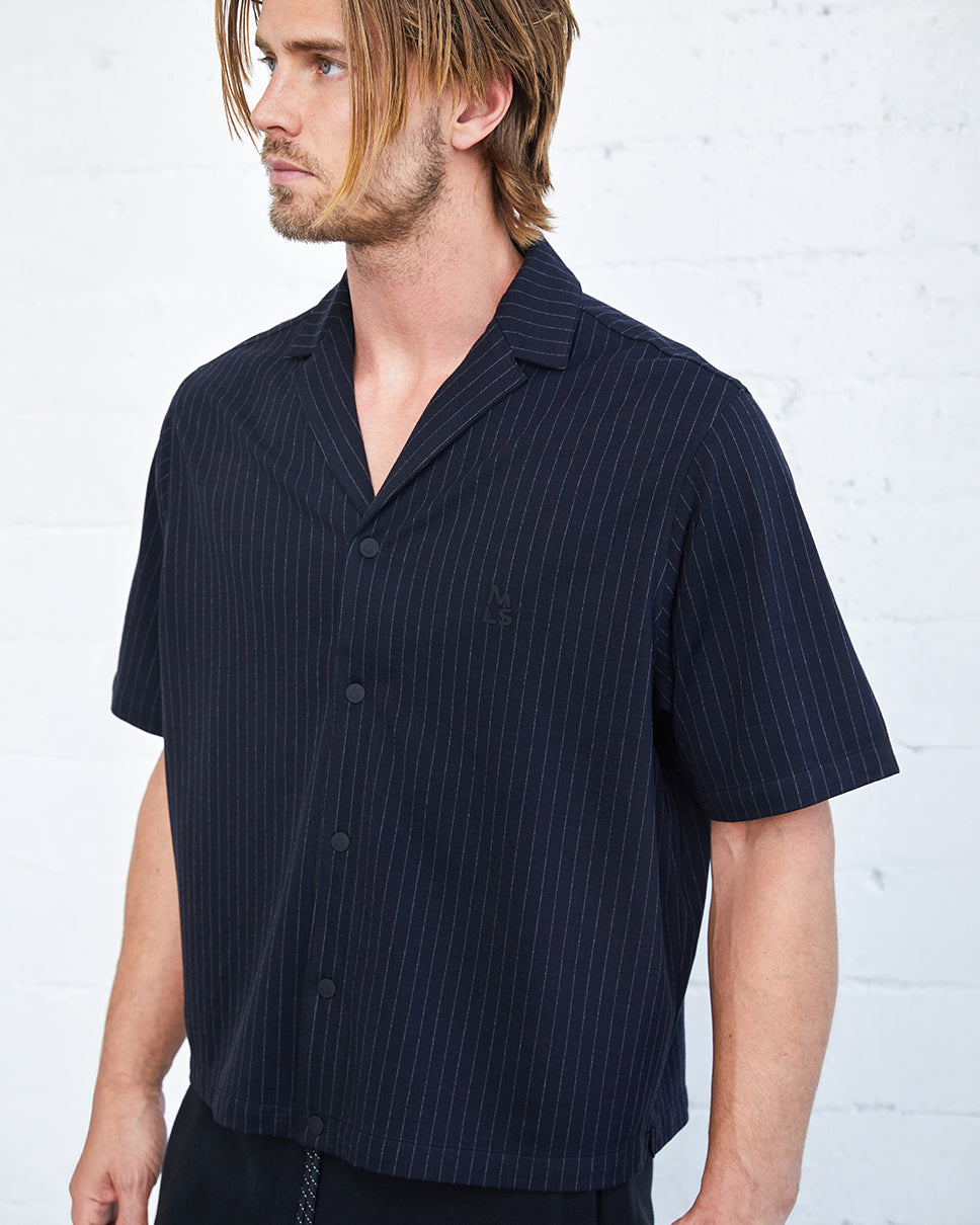 Cantor Pinstripe Button Down