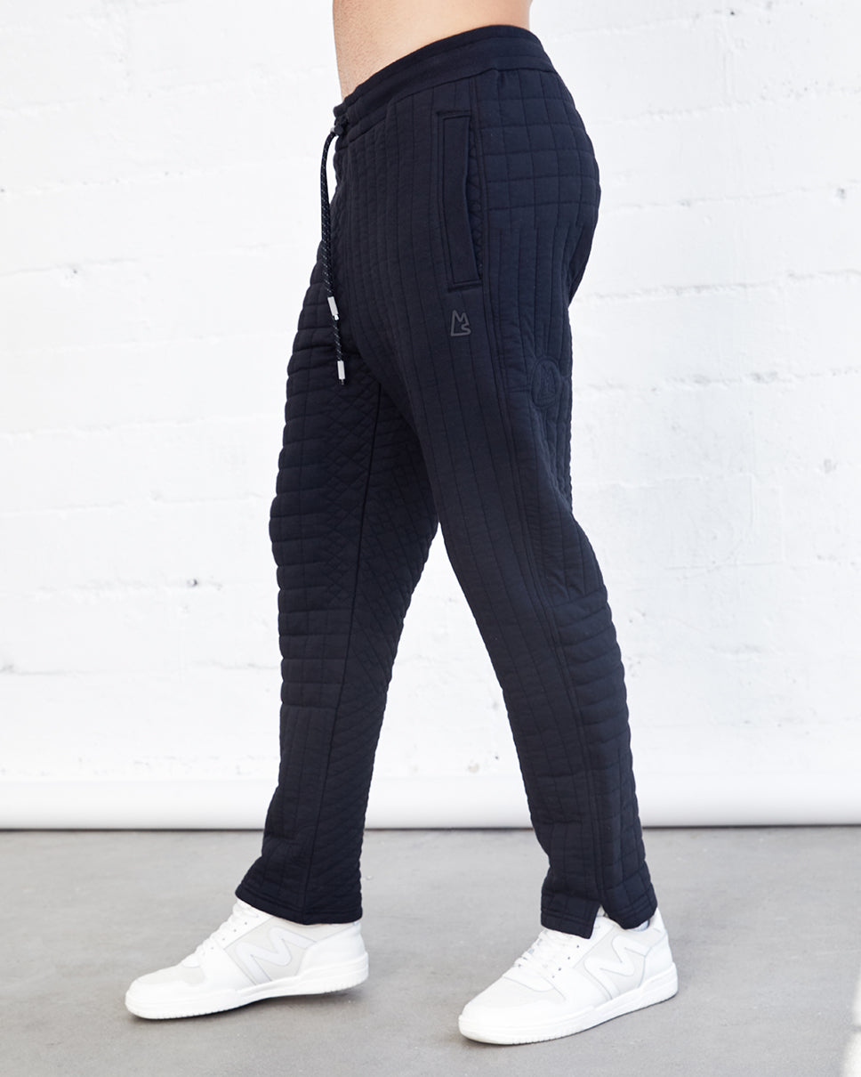 Zeno Quilted Jacquard Sweatpants