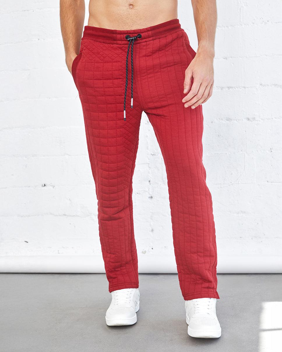 Zeno Quilted Jacquard Sweatpants