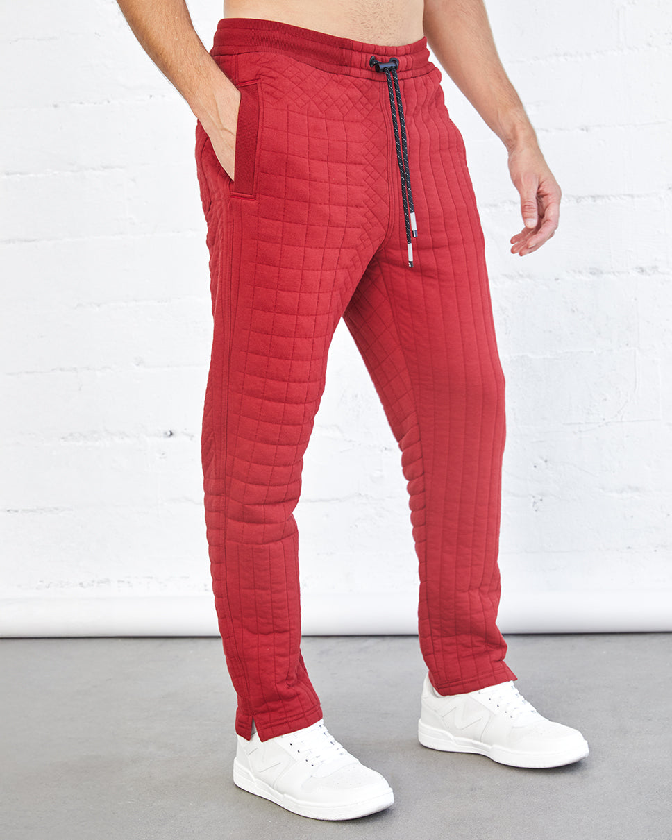 Zeno Quilted Jacquard Sweatpants