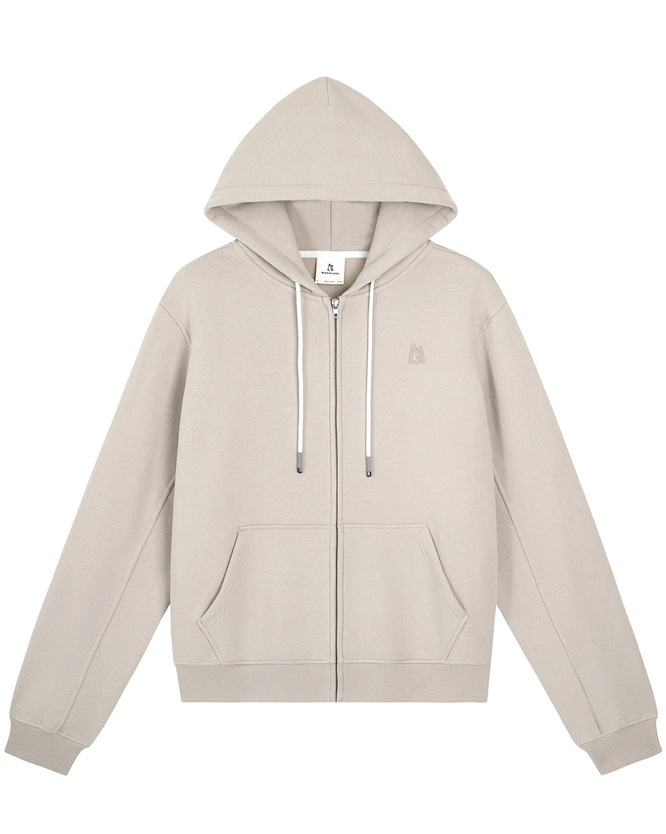 Magnlens Essential Watts Zip Up Hoodie Stone Xs