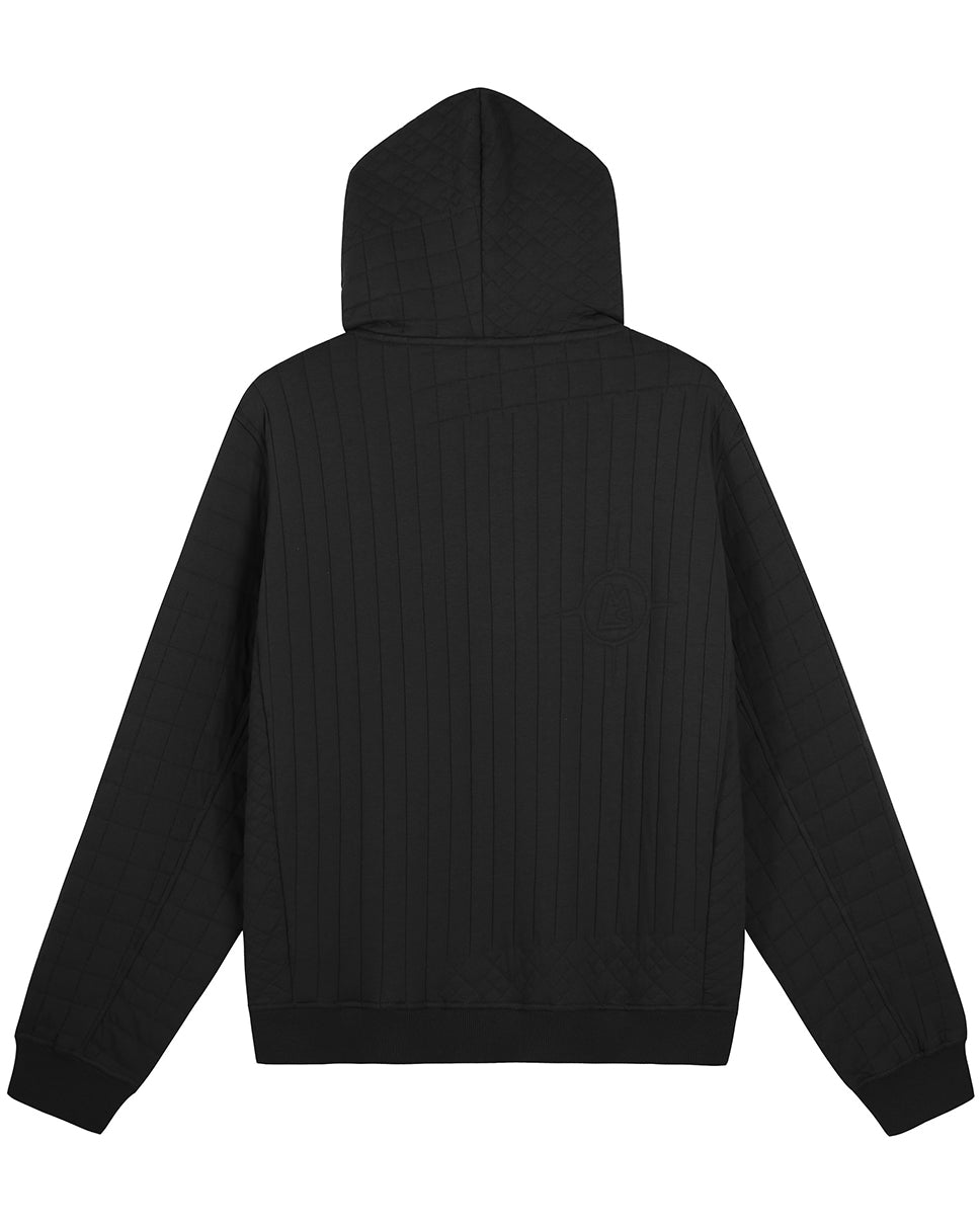 Zeno Quilted Jacquard Zip-Up Hoodie