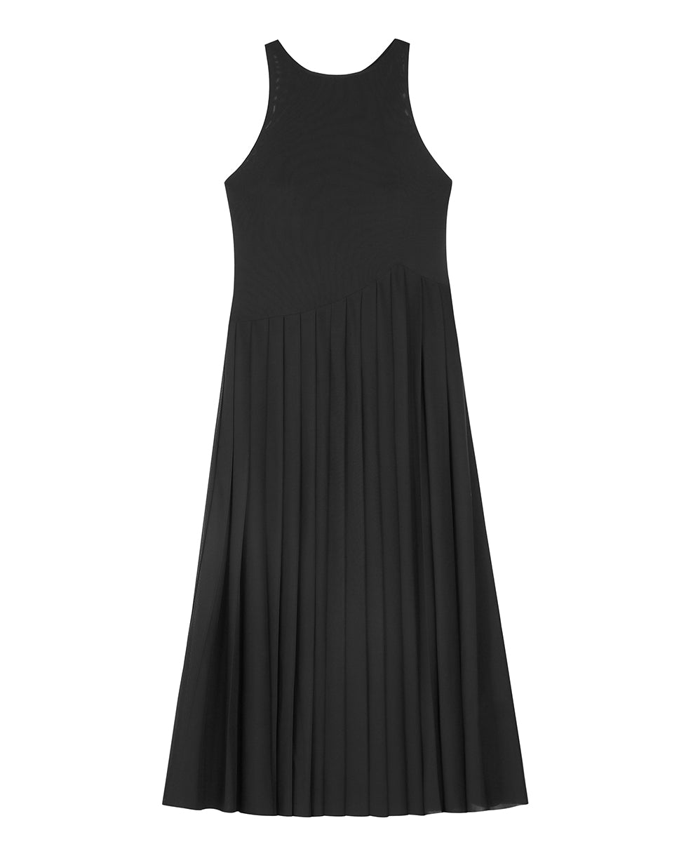 Echo Pleated Mesh Dress