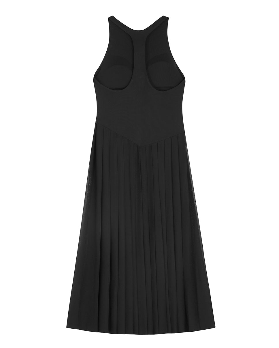 Echo Pleated Mesh Dress