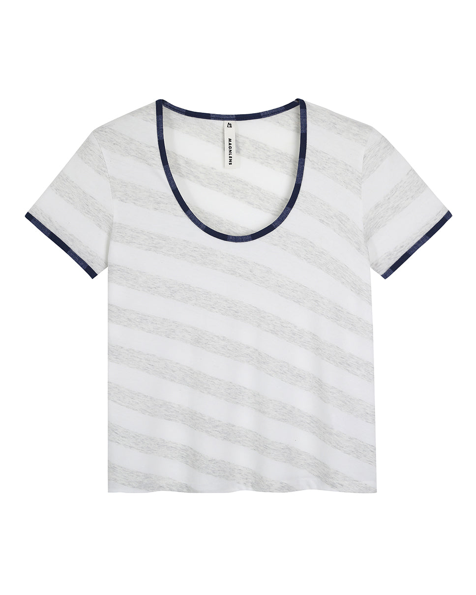 Stripe Bias Tee