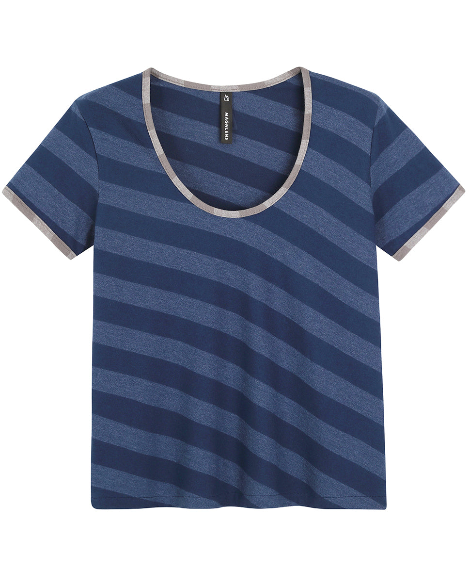 Stripe Bias Tee