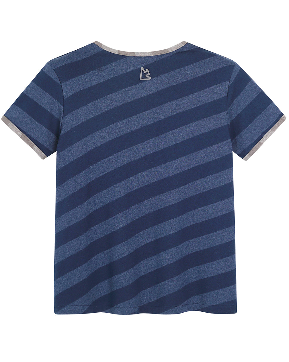 Stripe Bias Tee