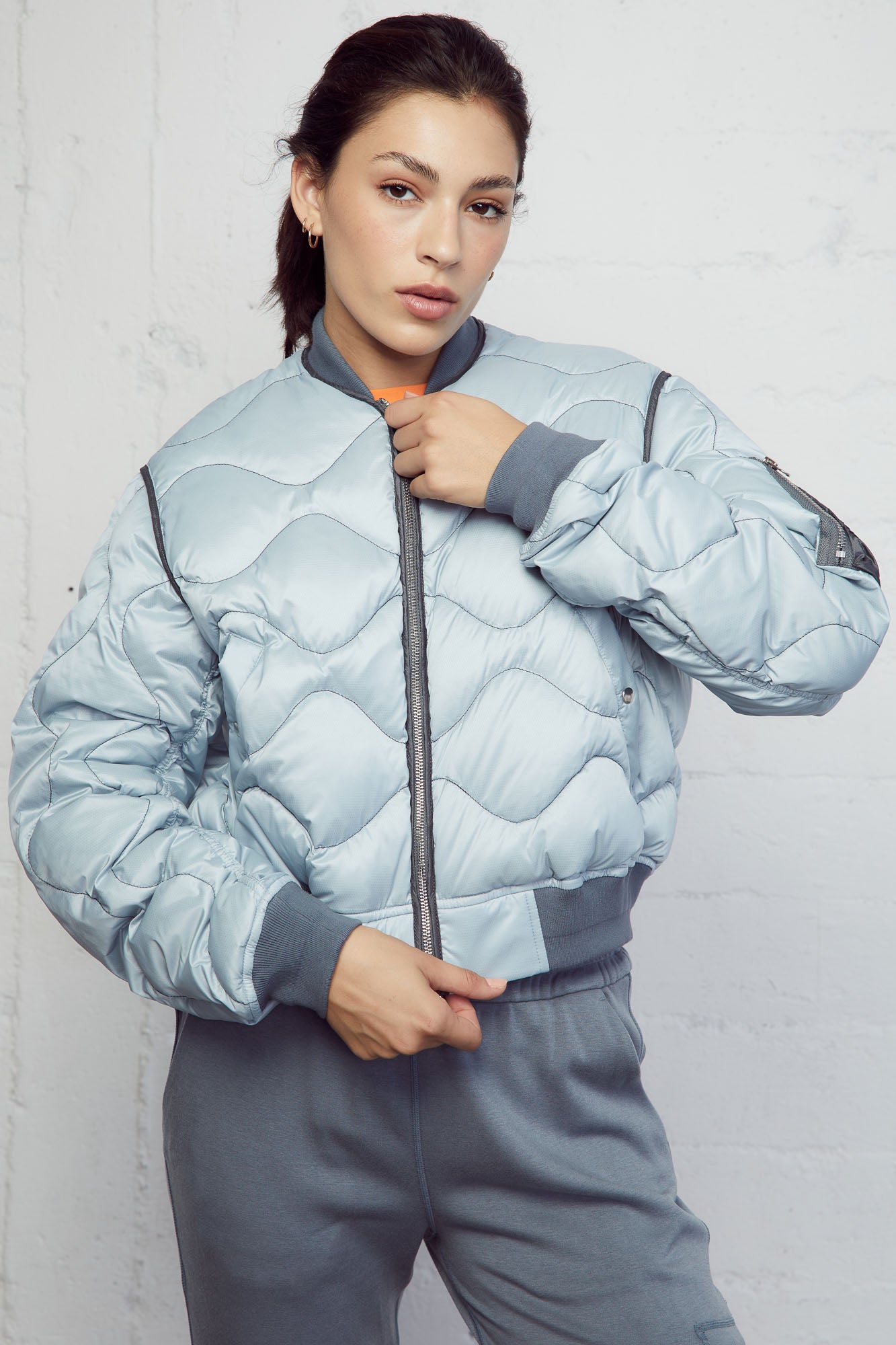 Monroe Quilted Bomber Jacket