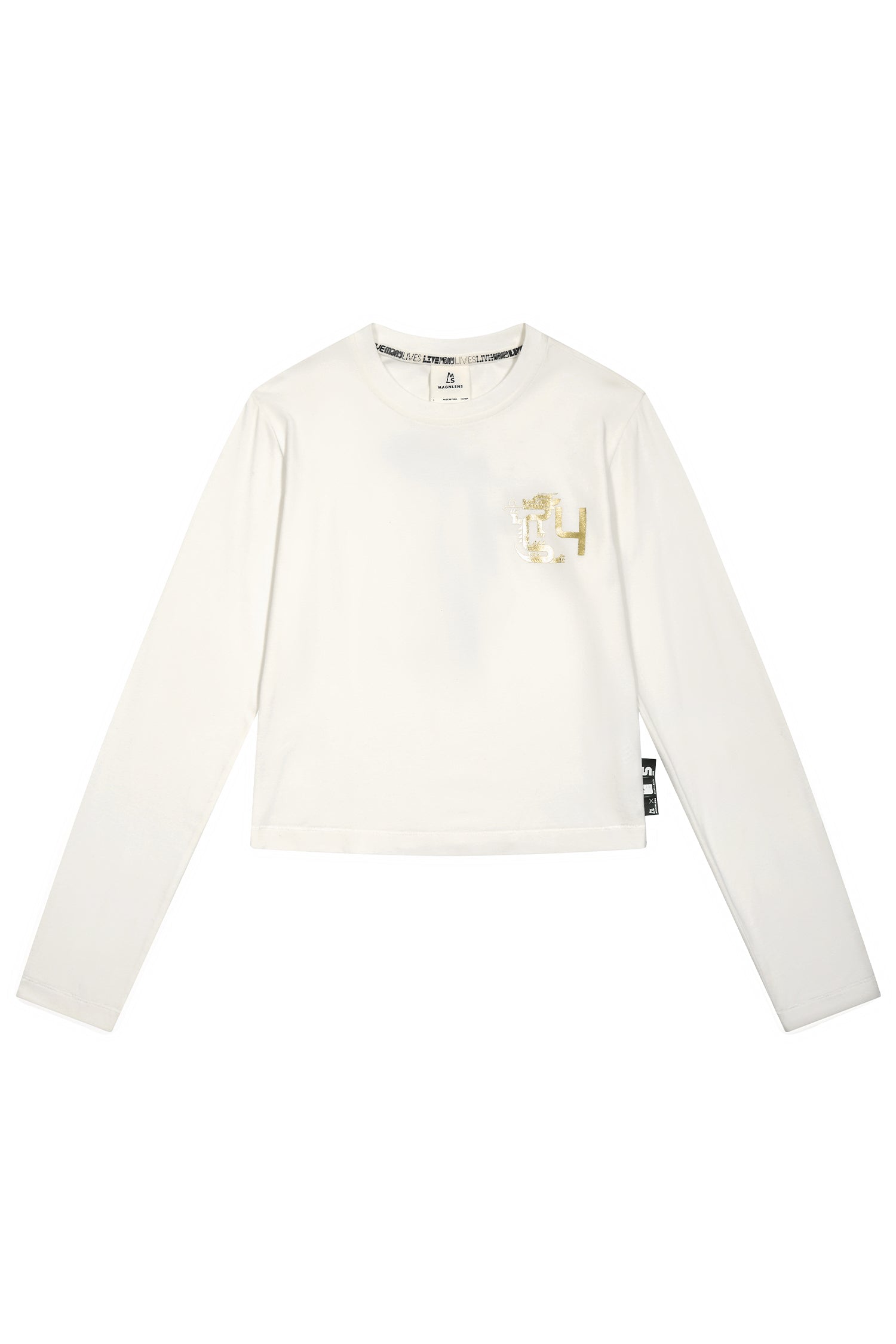 Year Of The Dragon Cropped Long Sleeve Tee