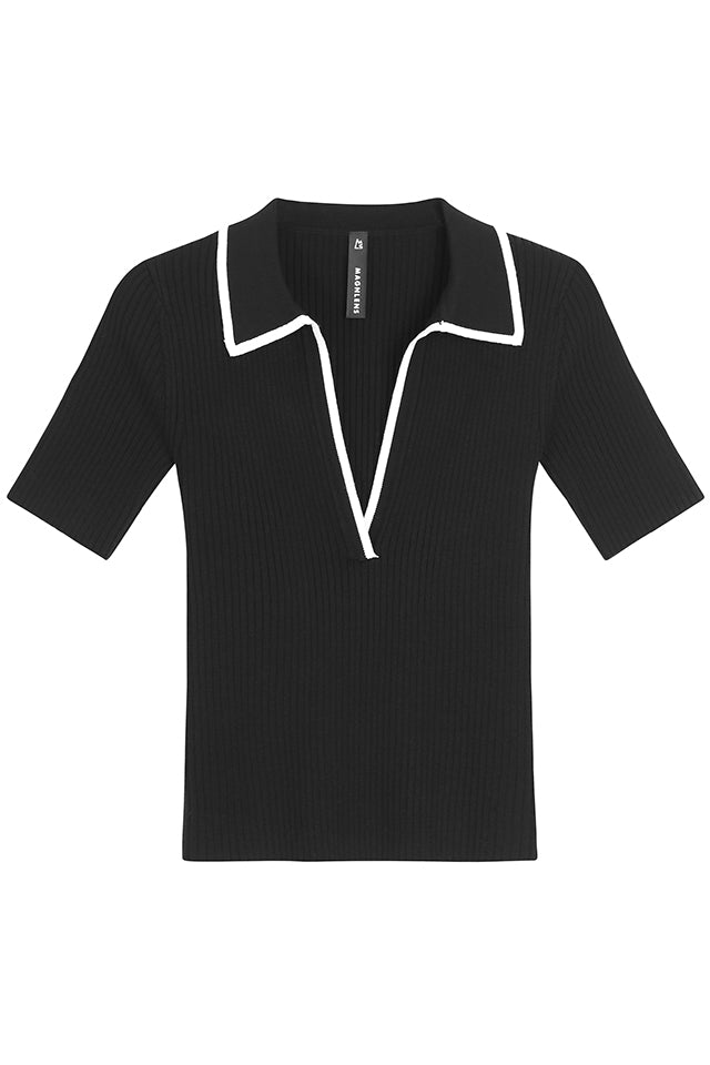 Alice Rib Polo Shirt