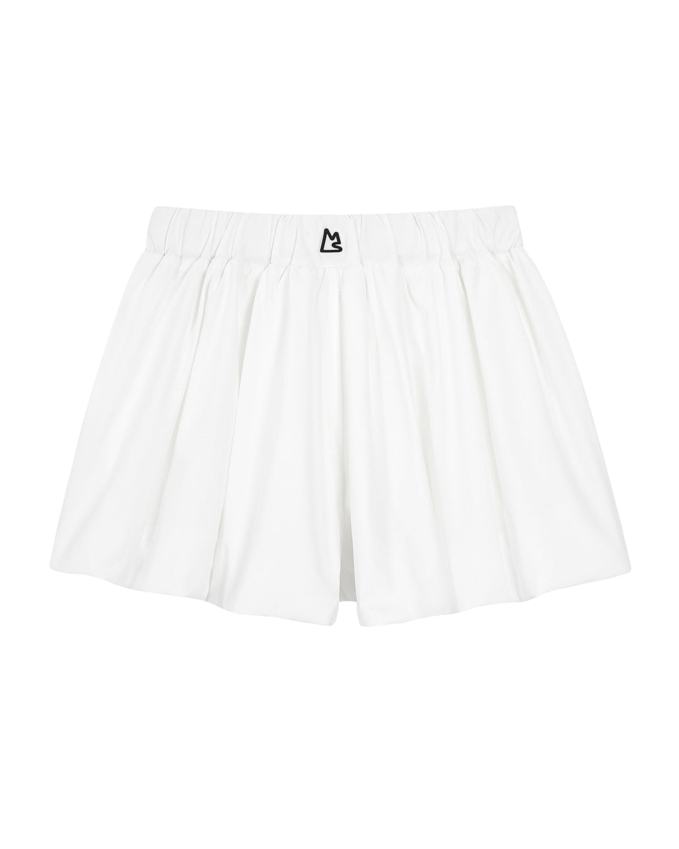 Women's White Bubble Skort