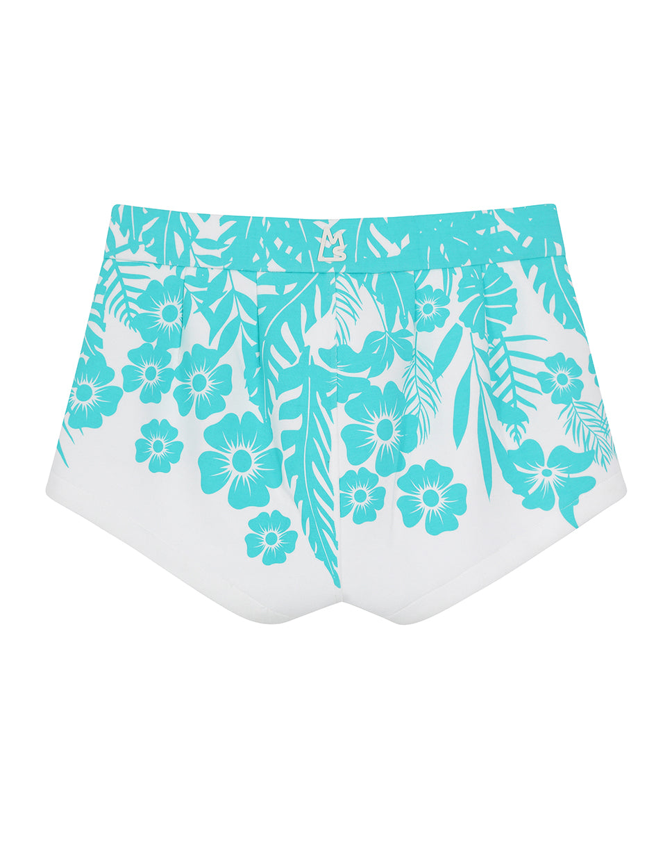 Floral Palm Micro Short Shorts